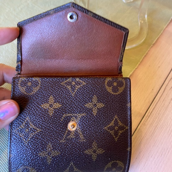 LOUIS VUITTON MONOGRAM CANVAS MONNAIE DOUBLE SNAP WALLET bifold vintage 1989 - Picture 4 of 14